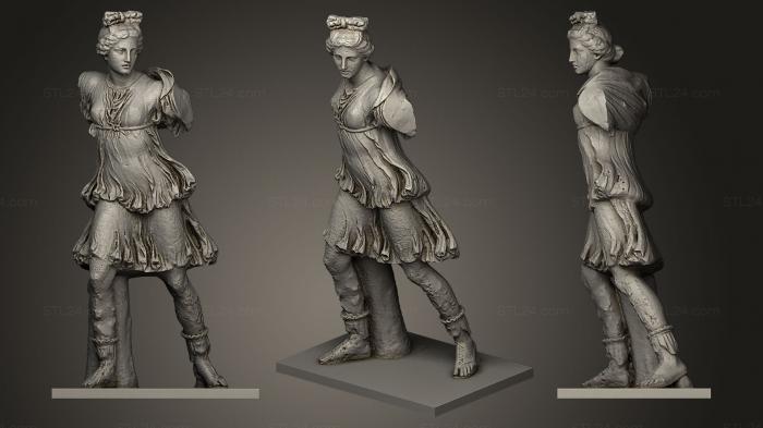 Statues antique and historical (Louvre Artemis, STKA_0903) 3D models for cnc